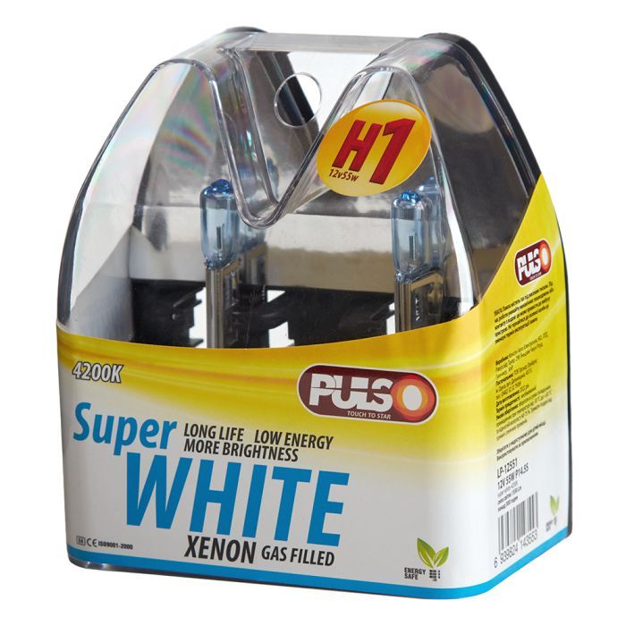 Автолампа PULSO H1/P14.5S 12v55w super white/plastic box (LP-12551) изображение 2