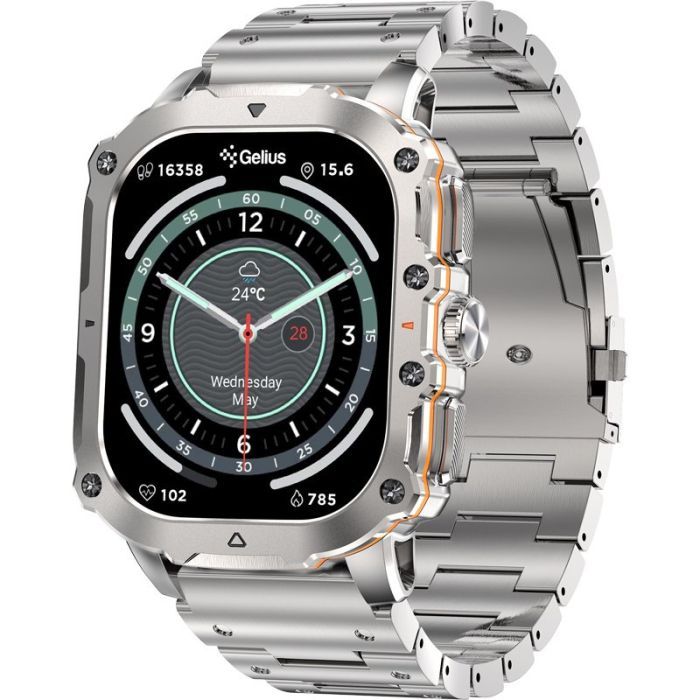 Смарт-годинник Gelius Tactical Heavy (GP-SW016) Silver Titan (2099901019103)