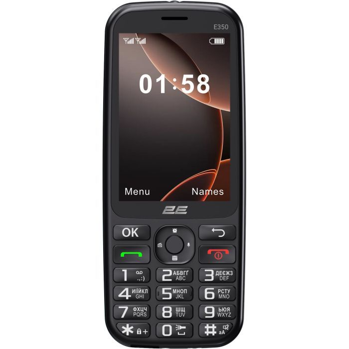 Мобільний телефон 2E E350 Black (694743656879) зображення 2