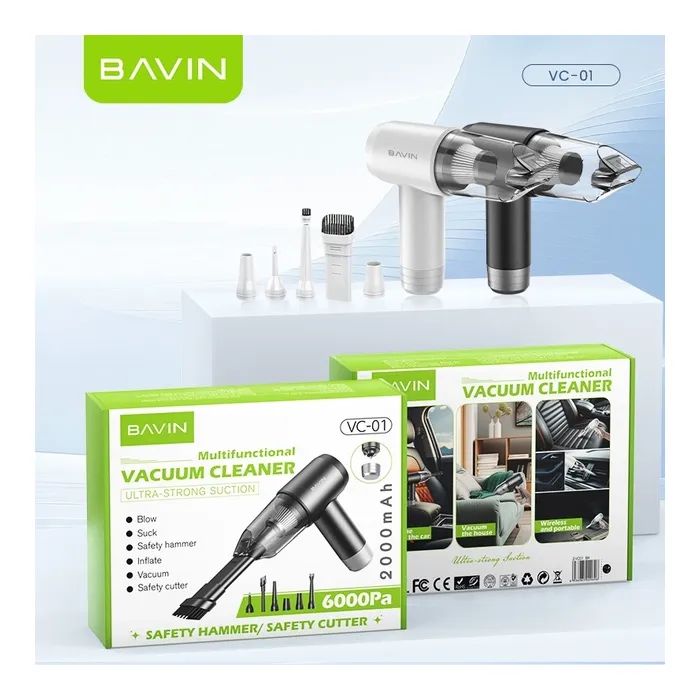 Пылесос BAVIN VC-01 6000Pa 2000 mAh White (Z-VC01 WH) изображение 9