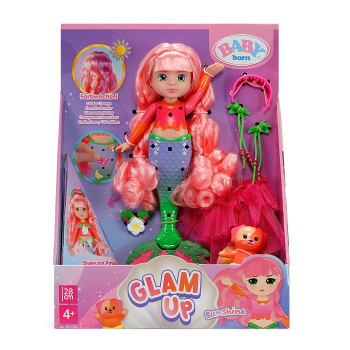 Кукла Zapf Baby Born серии Glam Up – Русалочка Саншайн 28 см (871782) изображение 7
