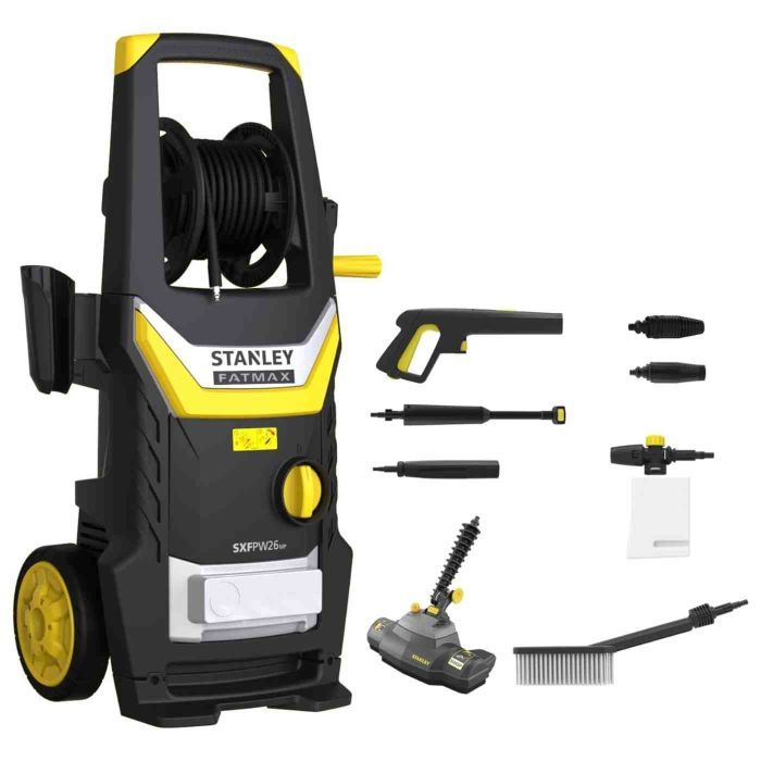 Мойка высокого давления Stanley электрическая бесщеточная, 2.6 кВт, 170 бар, шланг 8 м (SXFPW26MP-E) изображение 2