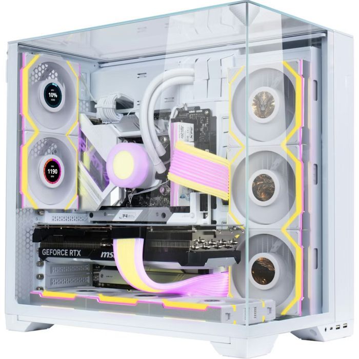 Кулер для корпуса Lian Li UNI Fan SL WIRELESS LCD 120-1, White (G99.12SLLCD1W1W.00) изображение 8