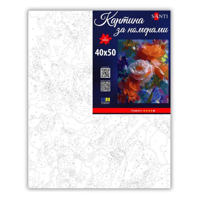Картина по номерам Santi Весняний букет 40х50 см (955784) зображення 2