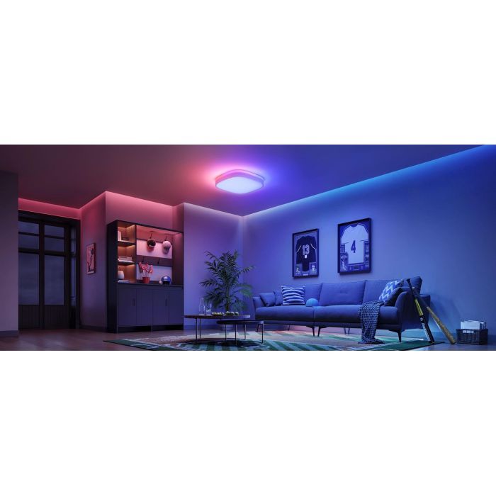 Светильник Govee H60A4 30cm Smart Square Ceiling Light, RGBWW + RGBIC, WI-FI/Bluetooth, білий (H80A4C01) изображение 10