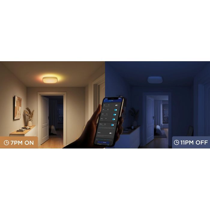 Светильник Govee H60A4 30cm Smart Square Ceiling Light, RGBWW + RGBIC, WI-FI/Bluetooth, білий (H80A4C01) изображение 11