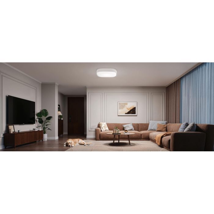 Светильник Govee H60A4 30cm Smart Square Ceiling Light, RGBWW + RGBIC, WI-FI/Bluetooth, білий (H80A4C01) изображение 3