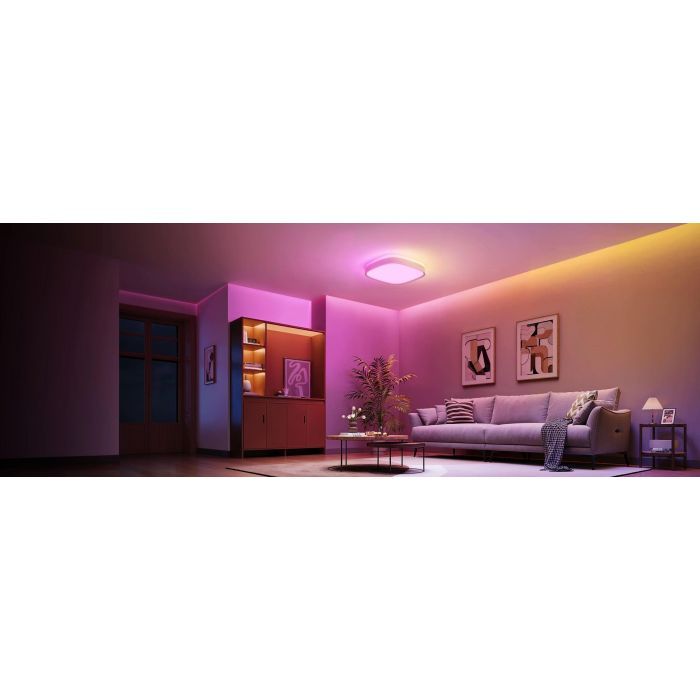 Светильник Govee H60A4 30cm Smart Square Ceiling Light, RGBWW + RGBIC, WI-FI/Bluetooth, білий (H80A4C01) изображение 6