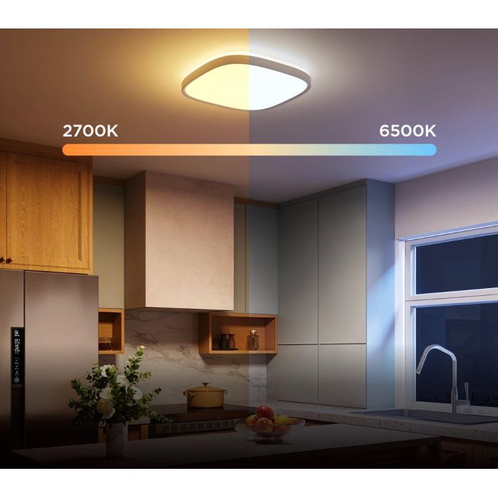 Светильник Govee H60A4 30cm Smart Square Ceiling Light, RGBWW + RGBIC, WI-FI/Bluetooth, білий (H80A4C01) изображение 7