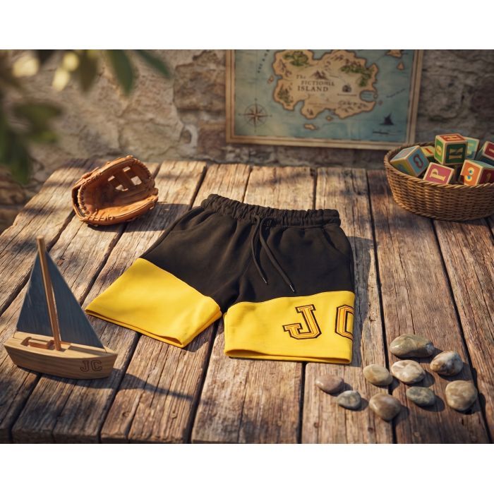 Шорты детские Joi трикотажные (Y-3013-110B-blackyellow) изображение 8