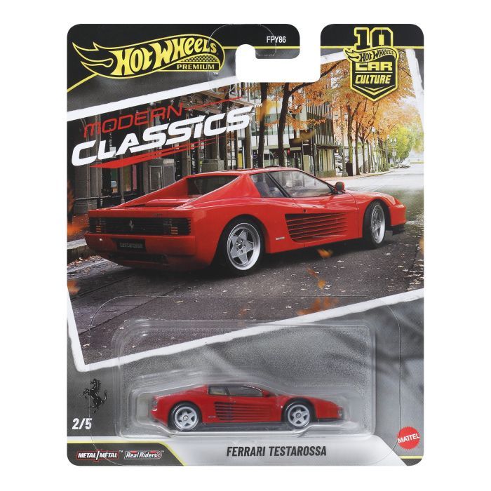 Масштабна модель автомобіля Hot Wheels Car Culture Ferrari Testarossa (JKF00) зображення 5