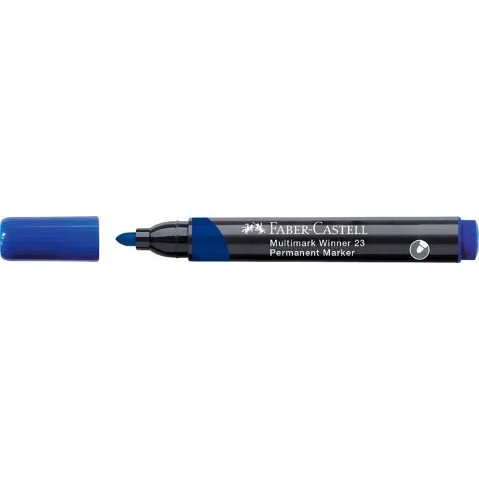 Маркер Faber-Castell перманентный Multimark Winner 23, цвет синий (32838) изображение 2