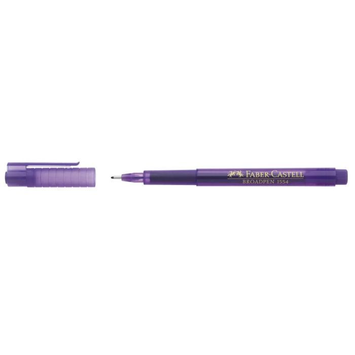 Лайнер Faber-Castell BROADPEN 1554 червоний, 0,8 мм (25785) зображення 2