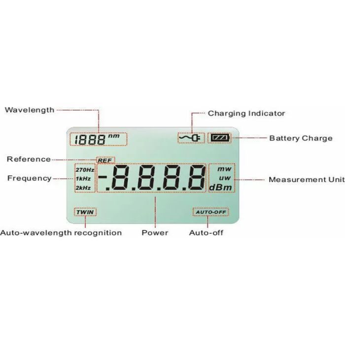 Измеритель оптической мощности Grandway FHP2B04 (диапазон измерения (dBm): -50...+26) (FHP2B04) изображение 5