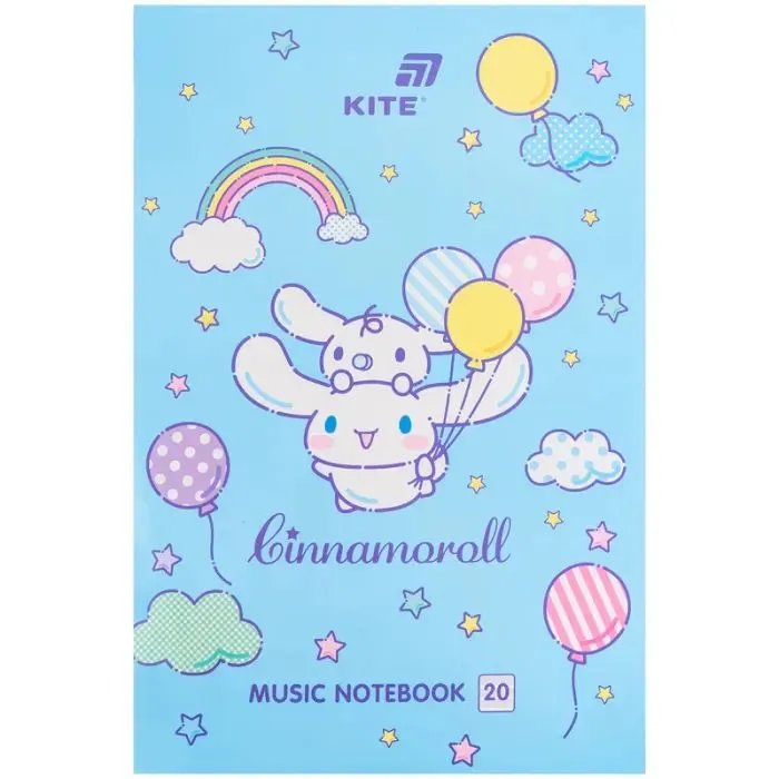 Тетрадь Kite для нот Cinnamoroll A4, 20 листов (CR26-404)