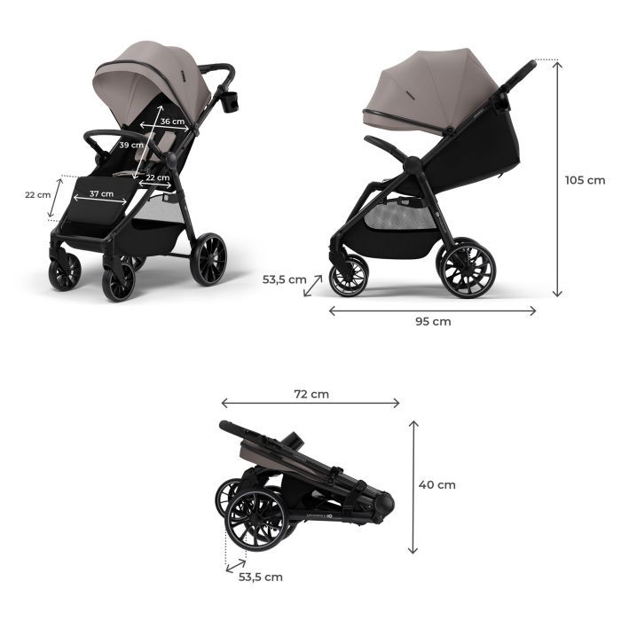 Коляска Kinderkraft Grande 2 Black (KSGRAN02BLK0000) (5902533929580) зображення 5