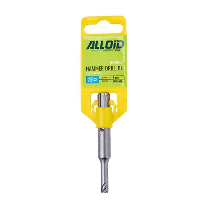 Бур Alloid по бетону, SDS-plus, S4, 16260мм (FH-16260) изображение 6
