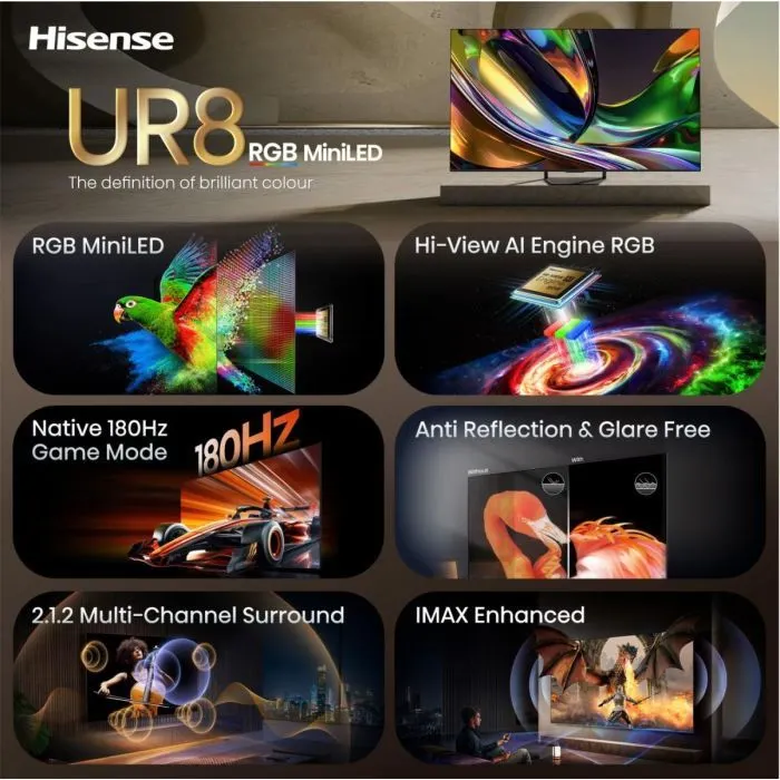 Телевізор Hisense 55UR8S зображення 4