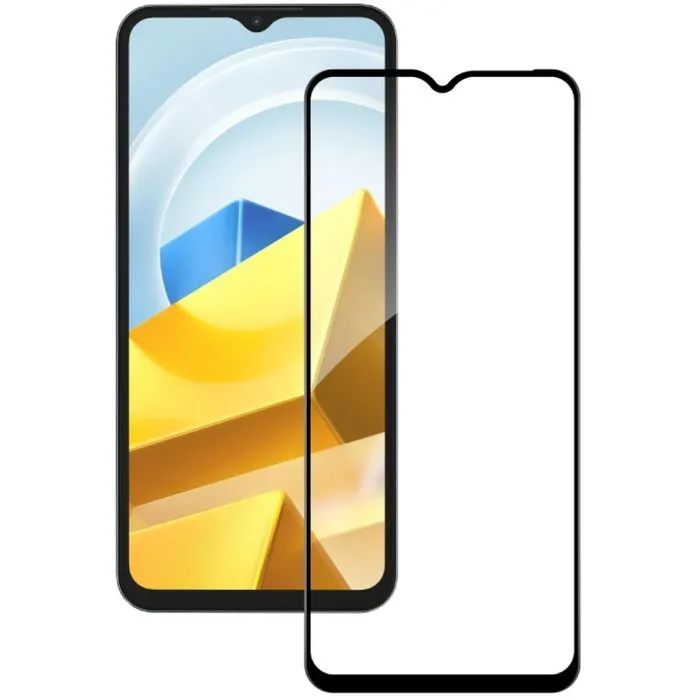 Стекло защитное ACCLAB Full Glue Xiaomi Poco M5 Black (1283126545061)