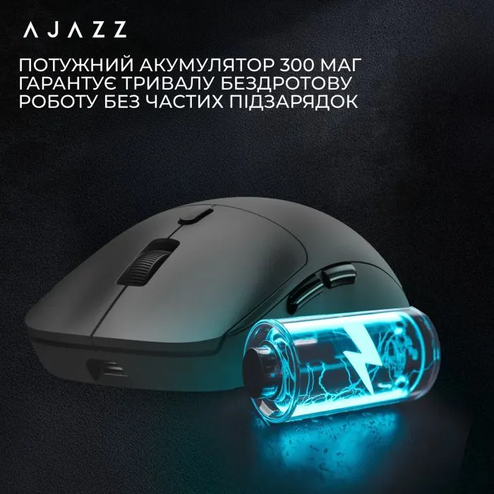 Мишка Ajazz NJ07-MC Combo Wireless/Bluetooth/USB White (NJ07-MC-W) зображення 14