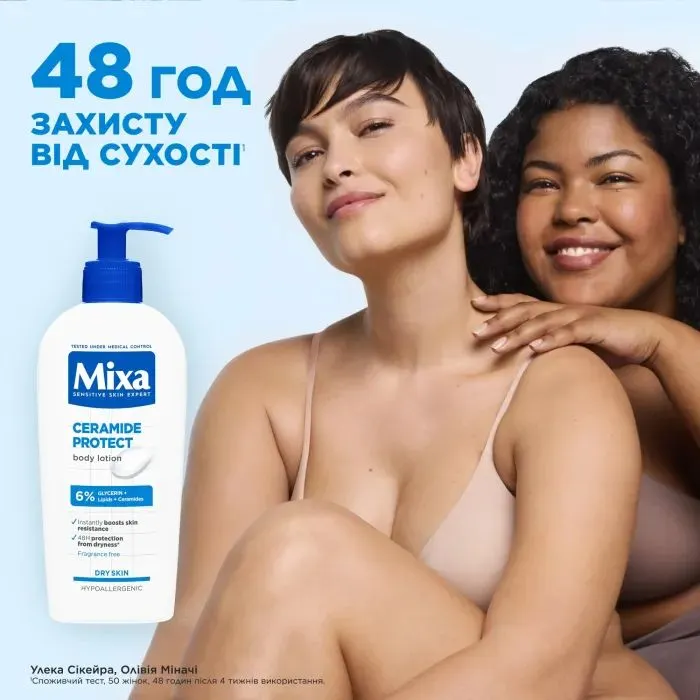 Лосьйон для тіла Mixa Ceramide Protect Body Lotion 400 мл (3600551136028) зображення 5