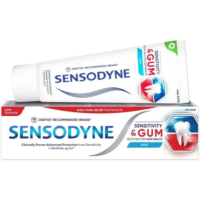 Зубна паста Sensodyne Sensitivity And Gum Caring Mint 75 мл (5054563237415) зображення 4