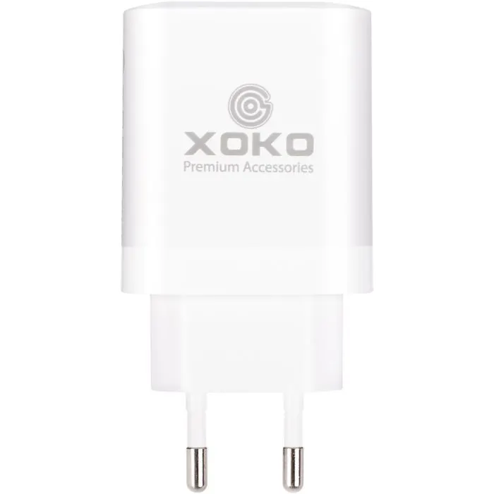 Зарядное устройство XoKo 1xUSB-C PD65W + 1xUSB QC3.0 GaN white (XK-QC-620) изображение 11