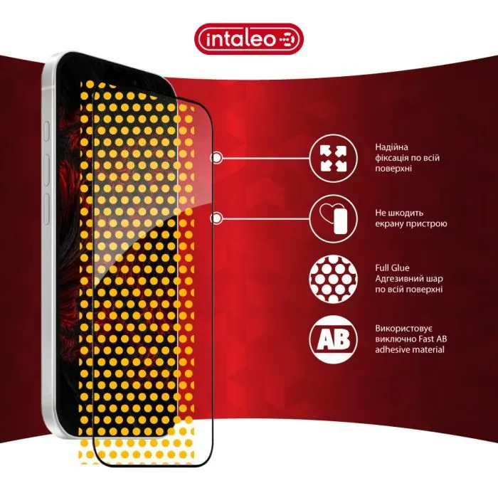Скло захисне Intaleo Full Glue ESD Apple iPhone 17 Pro Max Black (1283126626029) зображення 7