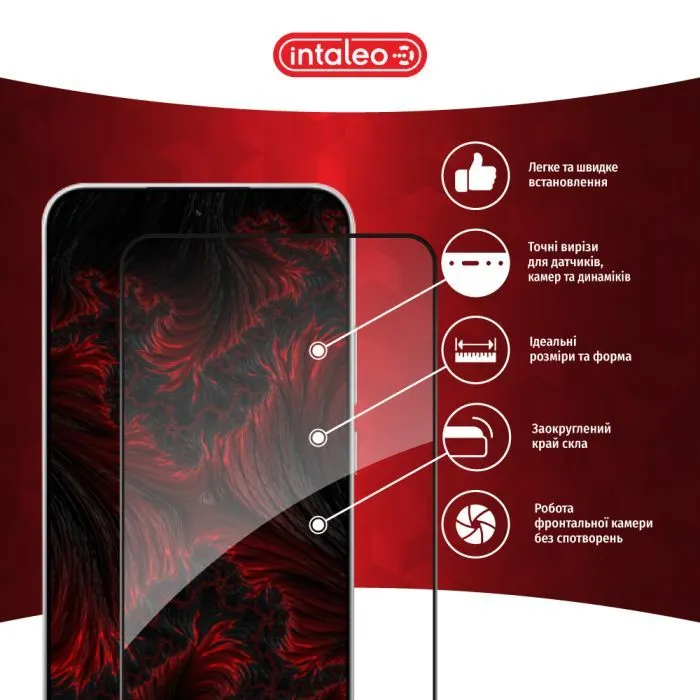 Скло захисне Intaleo Full Glue ESD Xiaomi POCO F7 Black (1283126624001) зображення 3