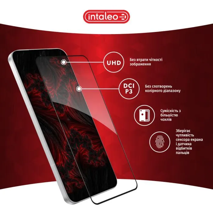 Скло захисне Intaleo Full Glue ESD Xiaomi POCO F7 Black (1283126624001) зображення 4