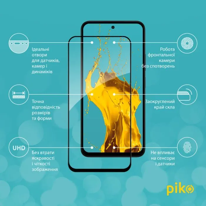 Скло захисне Piko Full Glue ESD Xiaomi Redmi 15 4G Black (1283126625718) зображення 3