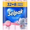 Туалетний папір Selpak Perfumed Пудра 3 шари 32+8 рулонів (8690530078802)