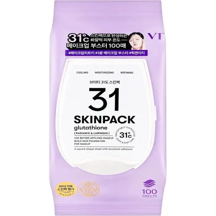 Маска для обличчя VT Cosmetics 31 Luminous Skin Pack 100 шт (8803463010430)