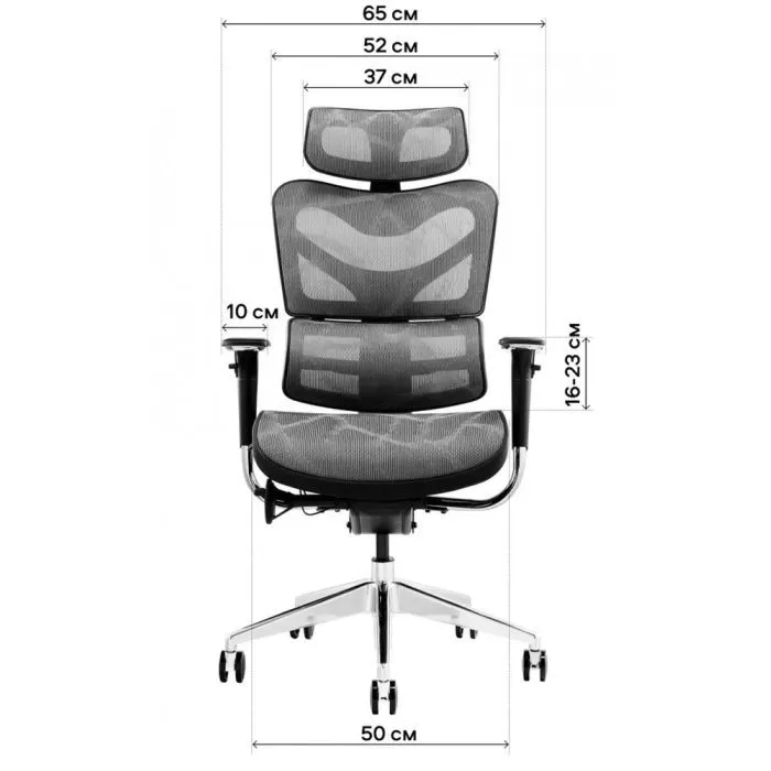 Офісне крісло GT Racer X-702 Light Gray (X-702 Light Gray (W17-1)) зображення 8