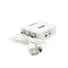 Перехідник 3xRCA F to VGA F 720P/1080P white Voltronic (YT38173)