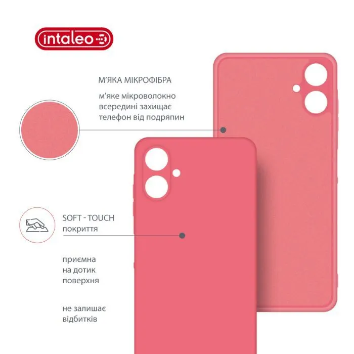 Чохол до мобільного телефона Intaleo Silicone Samsung Galaxy A06 Pink (1283126599903) зображення 5