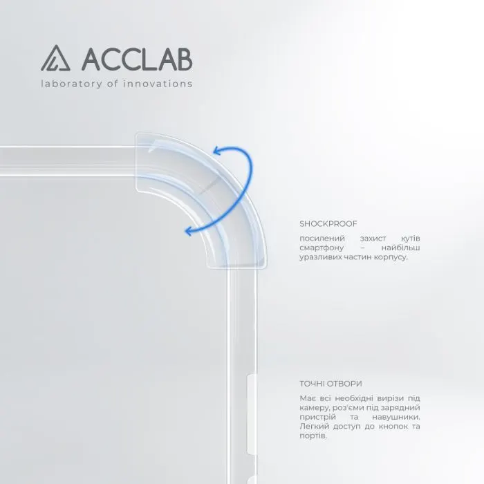 Чохол до мобільного телефона ACCLAB ShockProof Apple iPhone 14 Plus Transparent (1283126553653) зображення 3