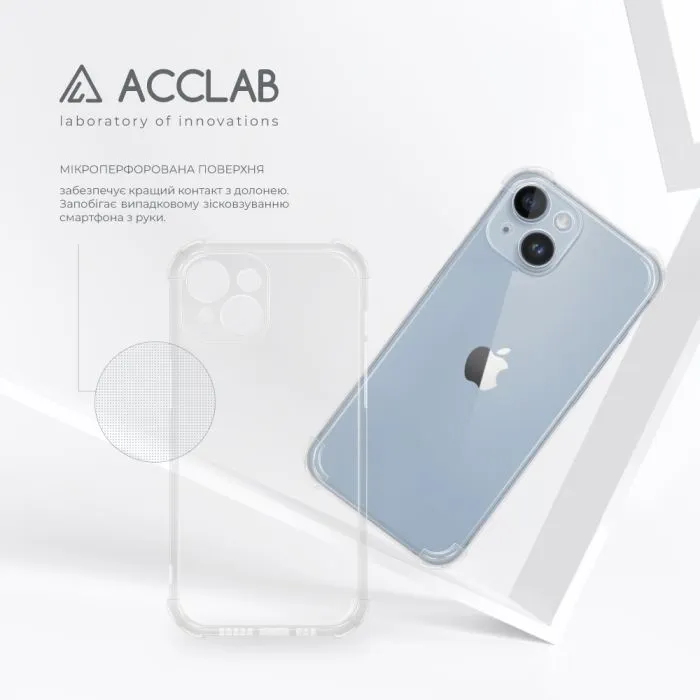 Чохол до мобільного телефона ACCLAB ShockProof Apple iPhone 14 Plus Transparent (1283126553653) зображення 5