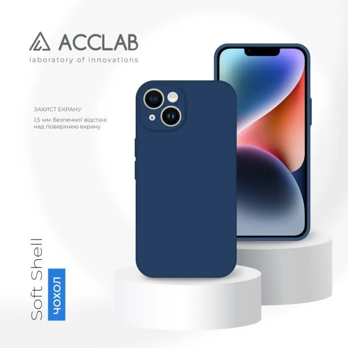 Чохол до мобільного телефона ACCLAB SoftShell Apple iPhone 14 Plus Blue (1283126557002) зображення 4