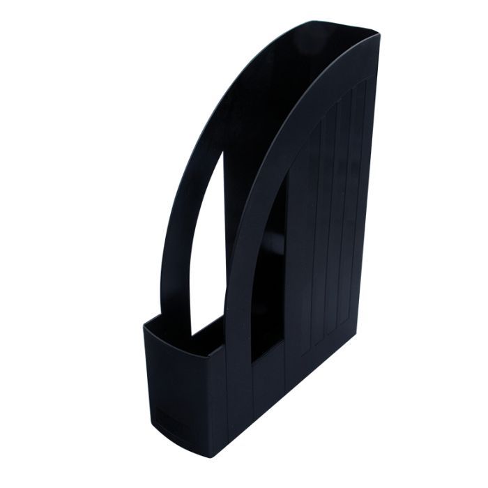 Лоток для бумаг Арника вертикальный, пластиковый, черный (80521)