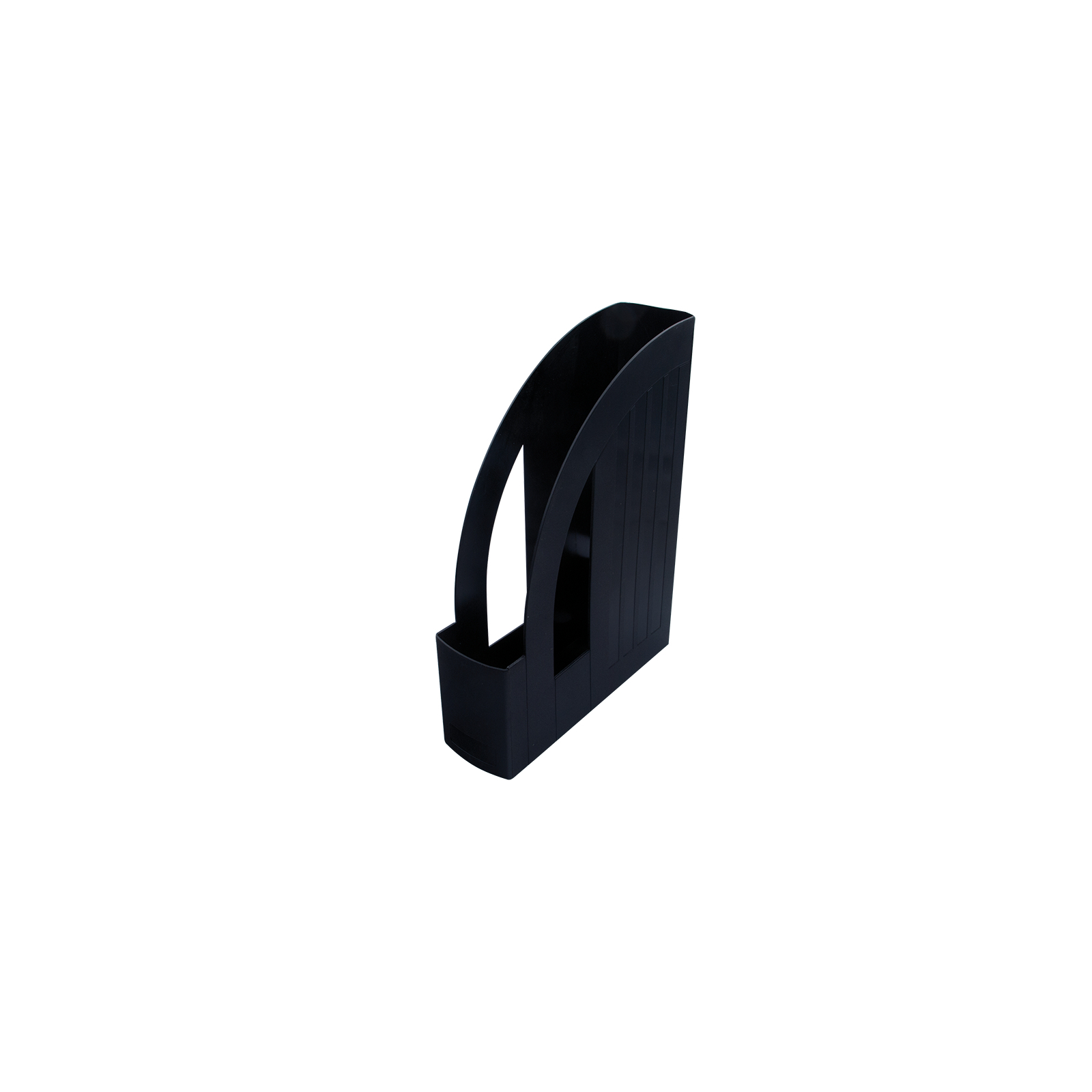 Лоток для бумаг Арника вертикальный, пластиковый, черный (80521)