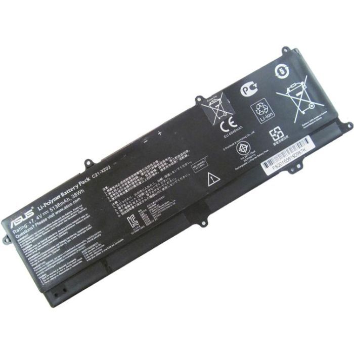 Аккумулятор для ноутбука ASUS C21-X202 5136mAh (38Wh) 4cell 7.4V Li-ion (A41886) изображение 2
