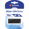 USB флеш накопичувач Verbatim 16GB Slider Black USB 2.0 (98696) зображення 5