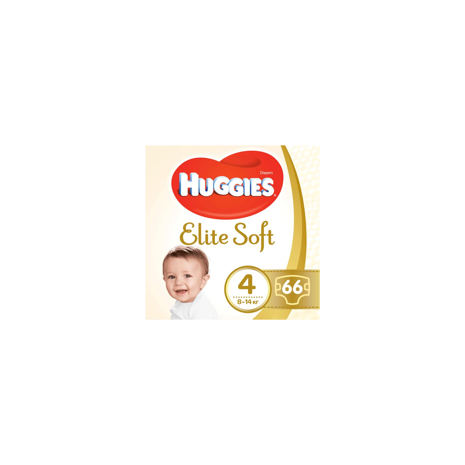 Підгузки Huggies Elite Soft 4 (8-14 кг) Jumbo 33 шт (5029053572604)