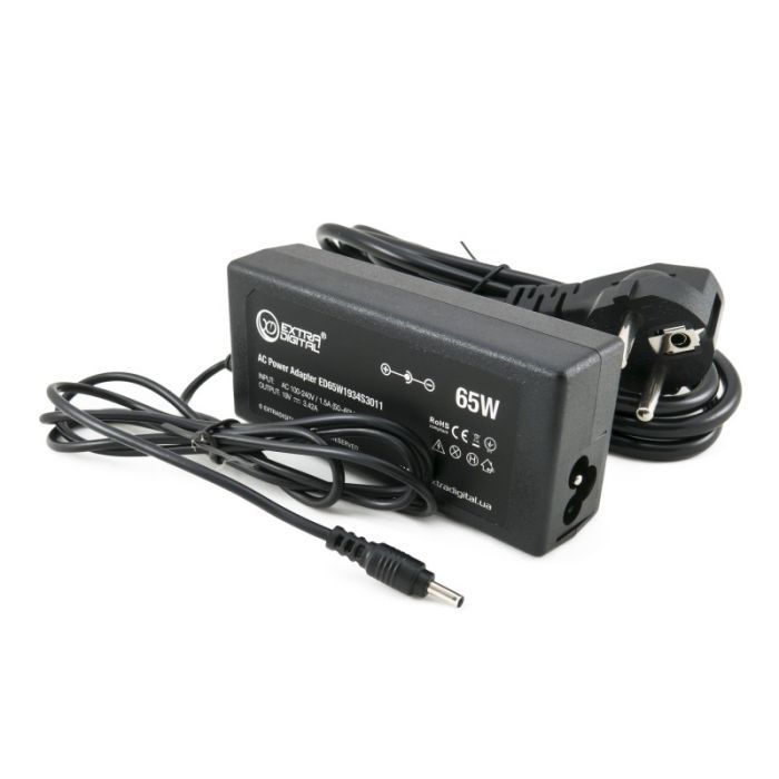 Блок питания к ноутбуку Extradigital Acer 19V, 3.42 A, 65W (3.0x1.1) (PSA3832) изображение 3