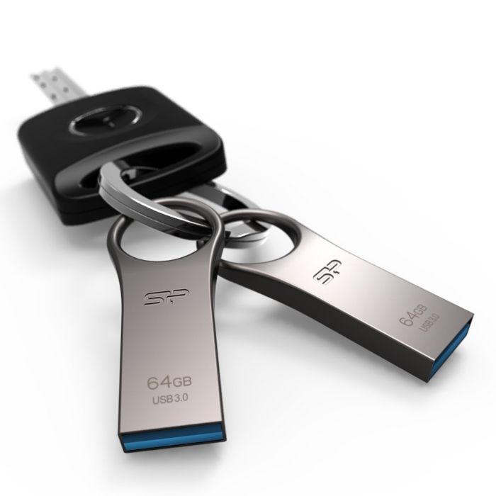 USB флеш накопитель Silicon Power 128GB Jewel J80 Titanium USB 3.0 (SP128GBUF3J80V1T) изображение 2