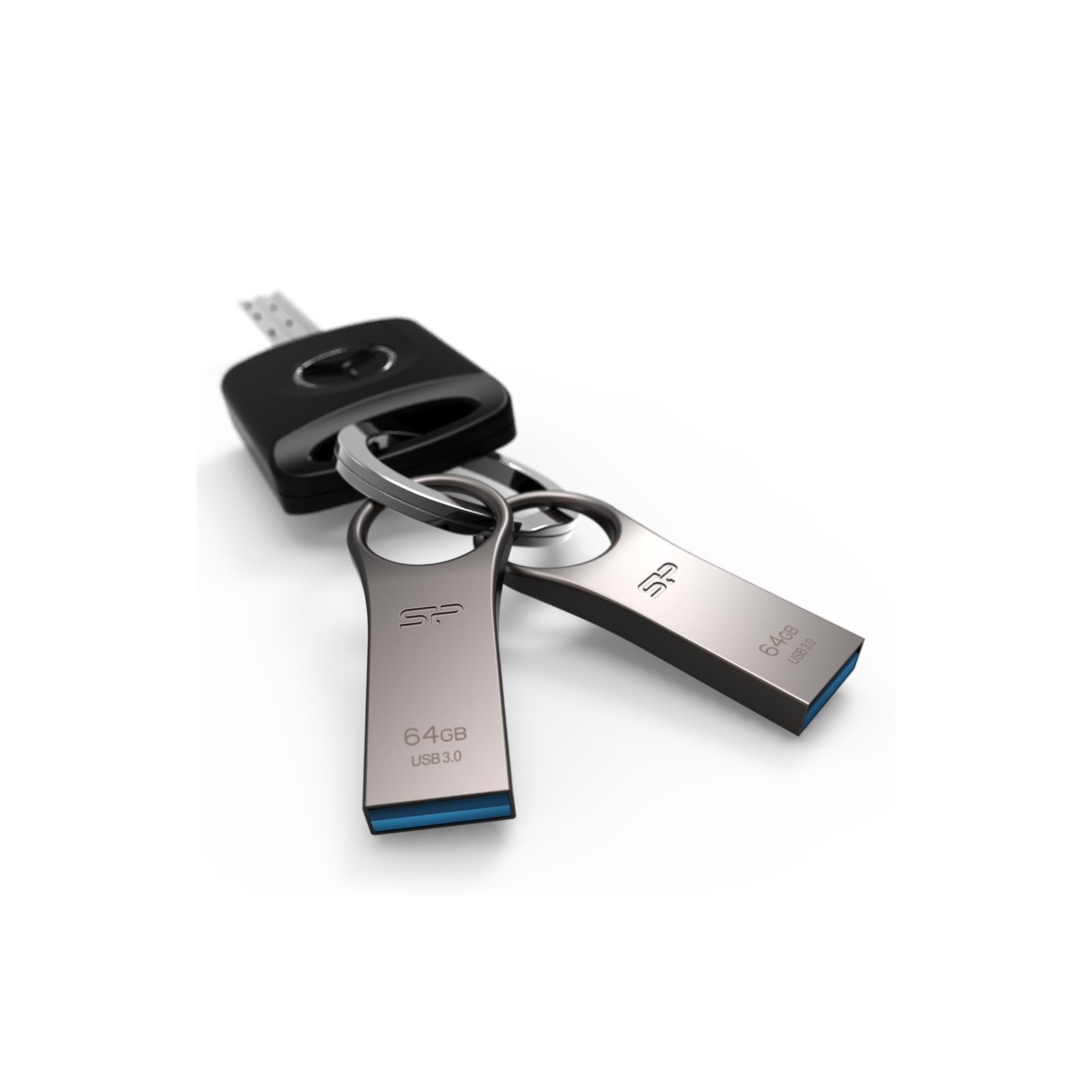 USB флеш накопичувач Silicon Power 128GB Jewel J80 Titanium USB 3.0 (SP128GBUF3J80V1T) зображення 2