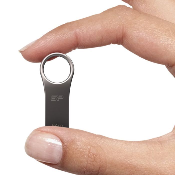 USB флеш накопитель Silicon Power 128GB Jewel J80 Titanium USB 3.0 (SP128GBUF3J80V1T) изображение 4