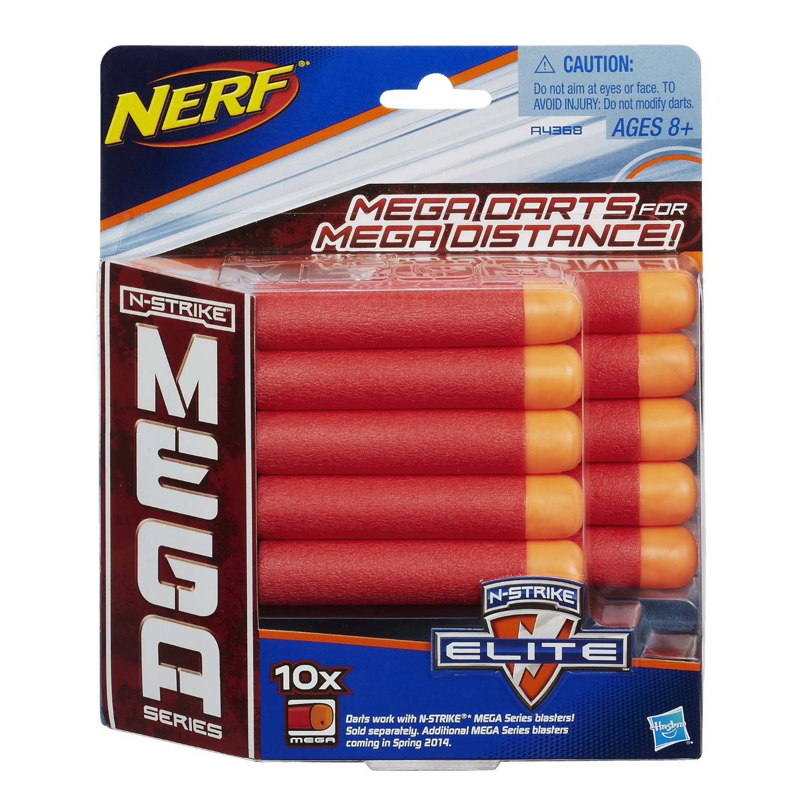 Игрушечное оружие Hasbro Nerf Мега 10 стрел (A4368)