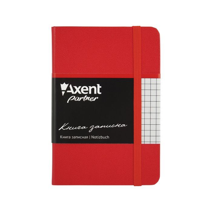 Книга записна Axent Partner, 95*140, 96sheets, square, red (8301-03-А)